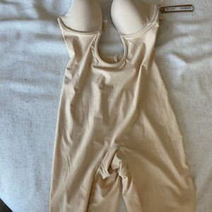 SKIMS Sand Deep Plunge Bodysuit